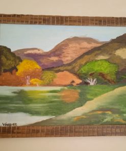 Cuadro Óleo en tela Lago