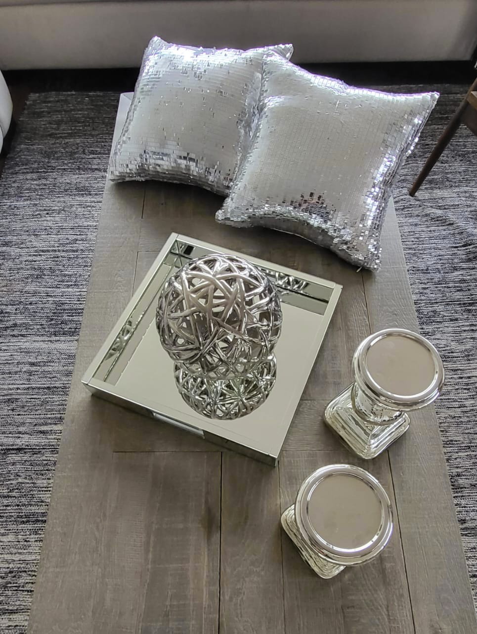 Set de adornos metálicos