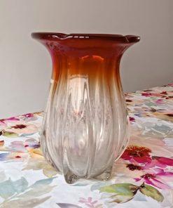 Antiguo jarrón Cristalería Yungay