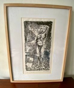 Grabado enmarcado "La salud es lo divino"