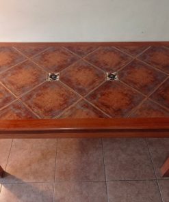 Mesa de comedor roble con cerámica