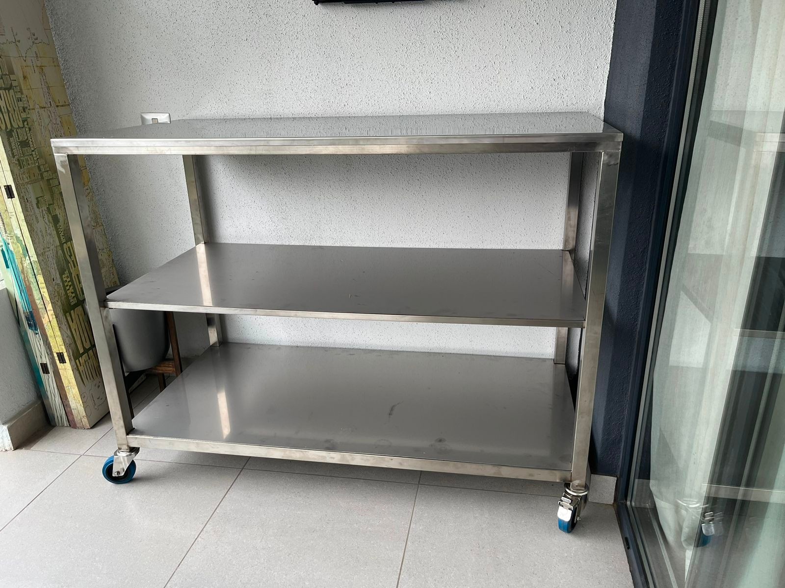 Mesón de trabajo acero inox