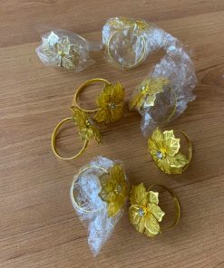 Anillos de servilletas dorados
