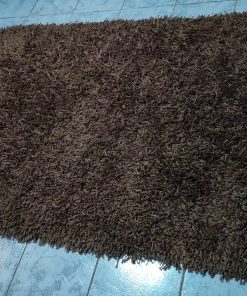 Alfombra shaggy café