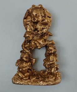 Figura decorativa dorado envejecido