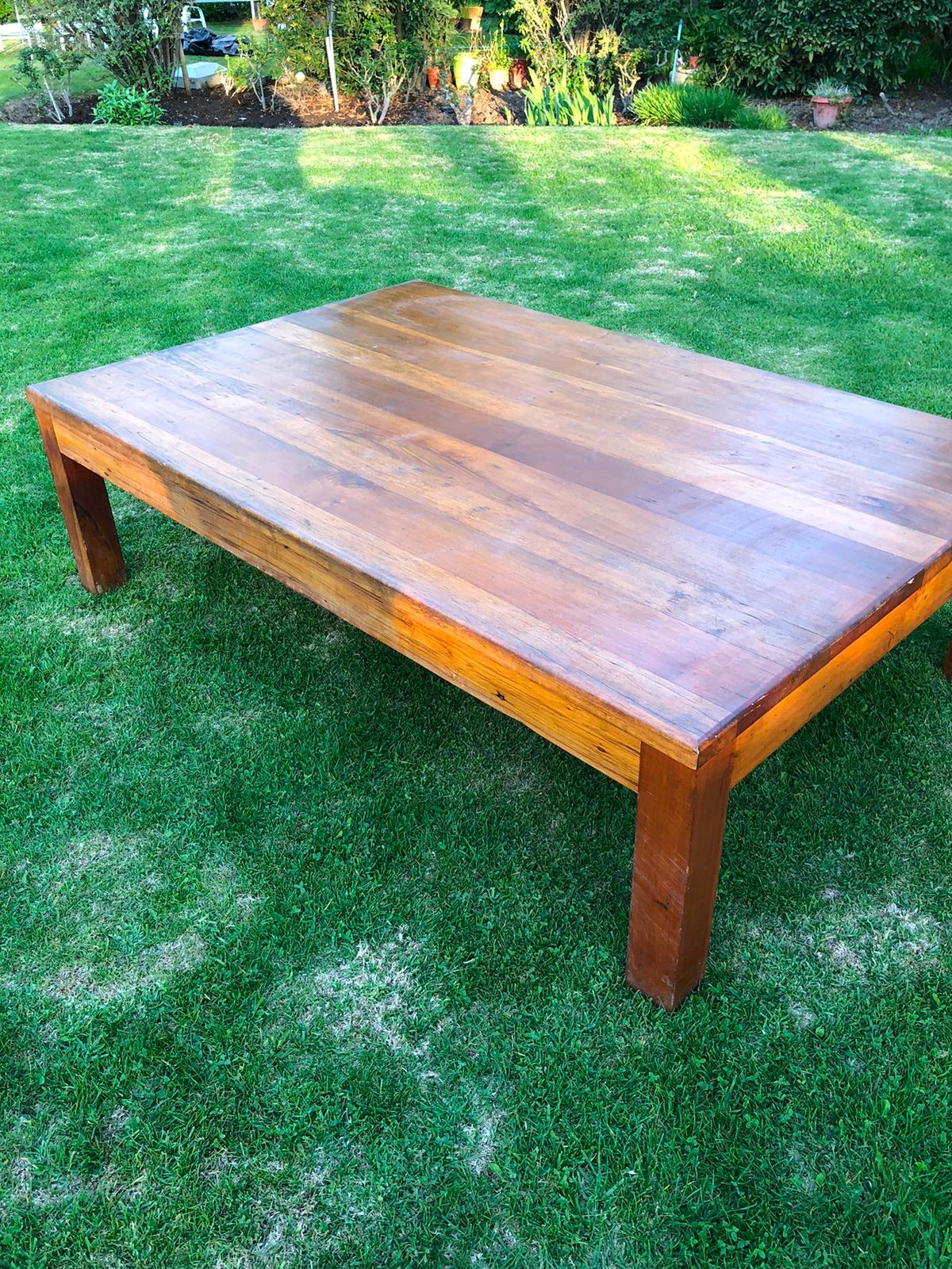 Mesa de centro roble de demolición