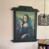 Lámina enmarcada monalisa fumando