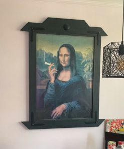 Lámina enmarcada monalisa fumando