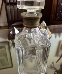 Botella antigua borde plaqué