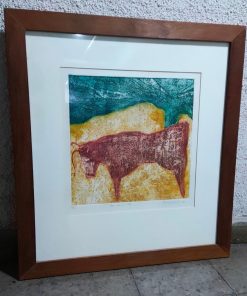 Grabado toro Paula Cifuentes
