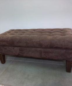 Banqueta felpa chocolate