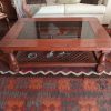Mesa de centro madera sólida
