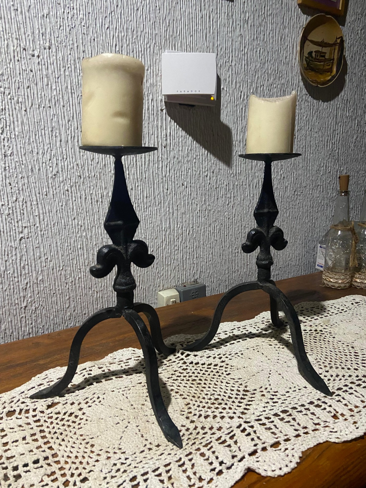 Candelabros de fierro forjado