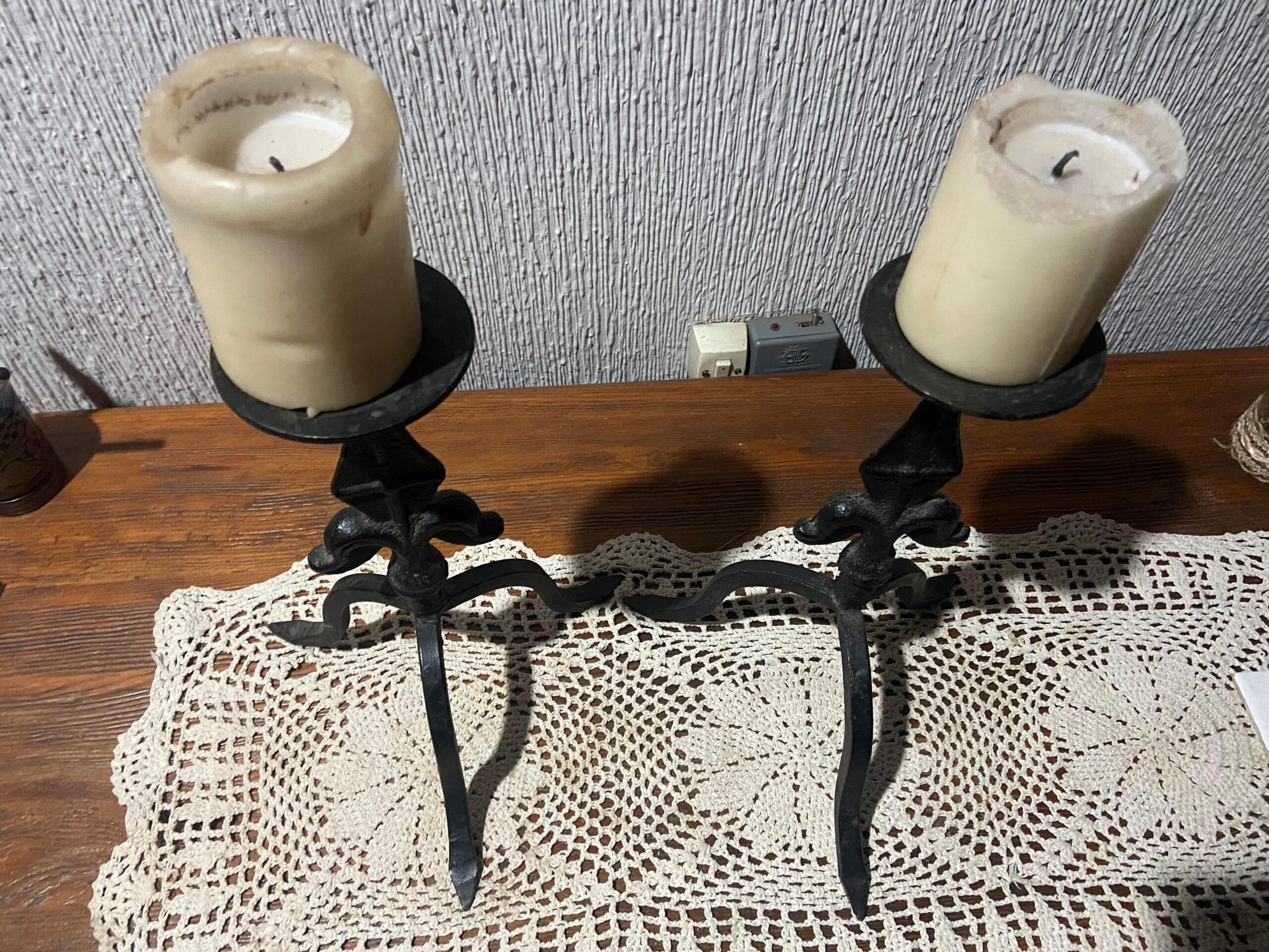 Candelabros de fierro forjado - Imagen 3