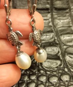 Aros de plata con perlas