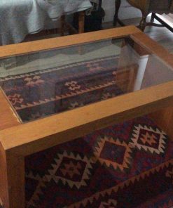 Mesa de centro madera y vidrio