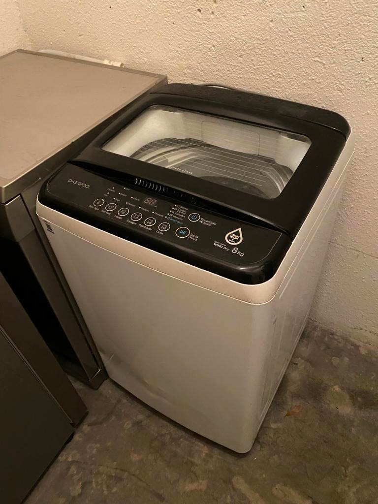 Lavadora Daewoo 8 kg carga superior