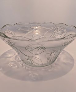 Fuente de vidrio diseño flores