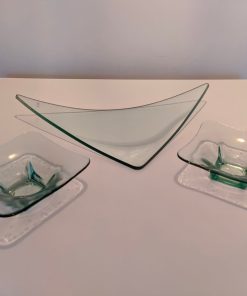 Set 3 piezas geométricas de vidrio