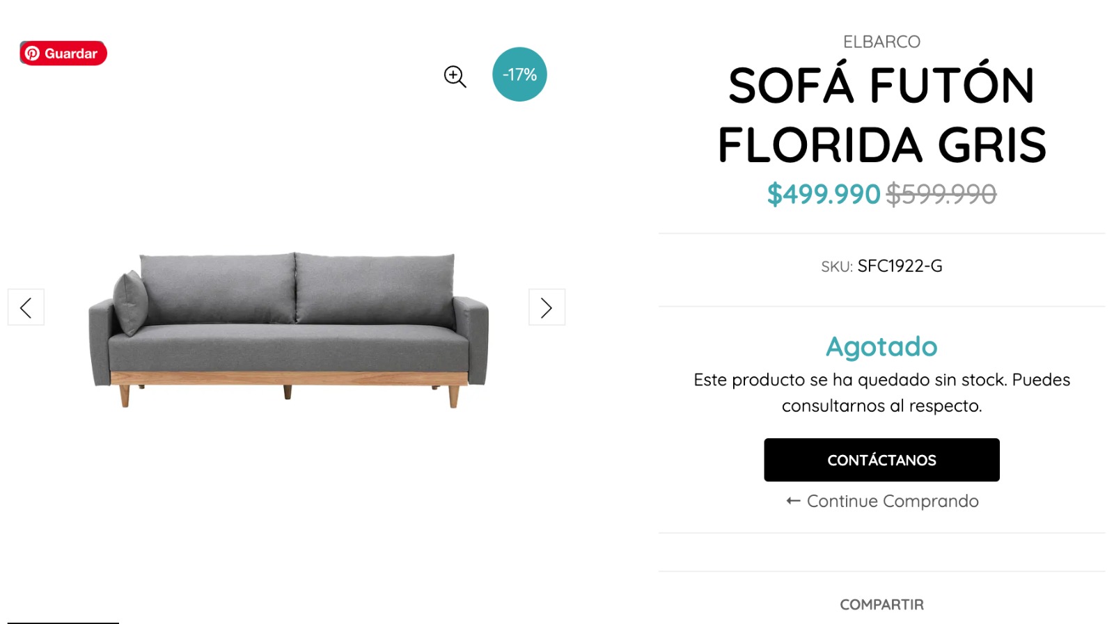 Futón Florida verde/gris Vende y compra artículos de segunda mano