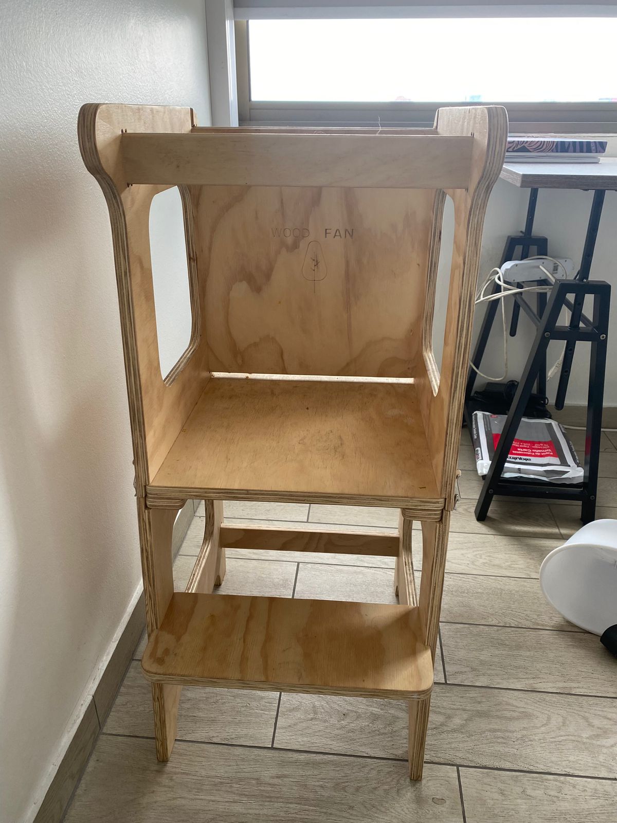 Torre de aprendizaje Montessori Wood Fan - Imagen 4