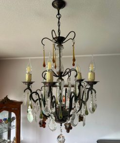 Lámpara de cristal 5 luces