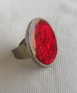 Anillo de plata y cornalina