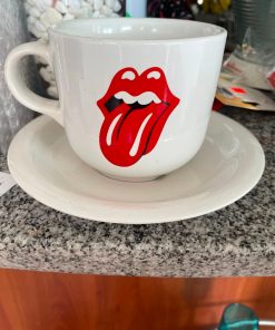 Juego plato y taza Rolling Stones