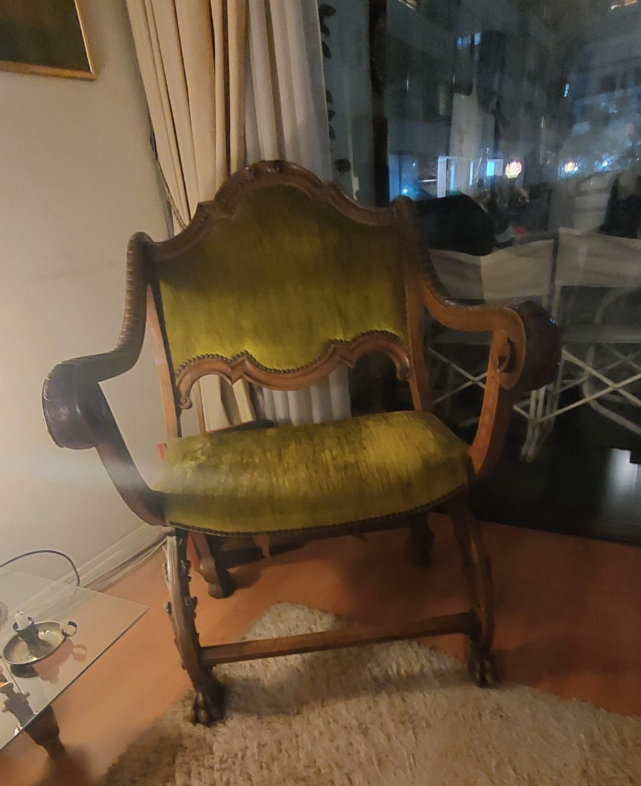 Sillón antiguo de madera - Imagen 6