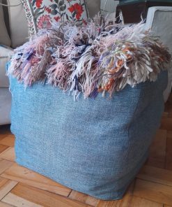 Puff organizador de tela