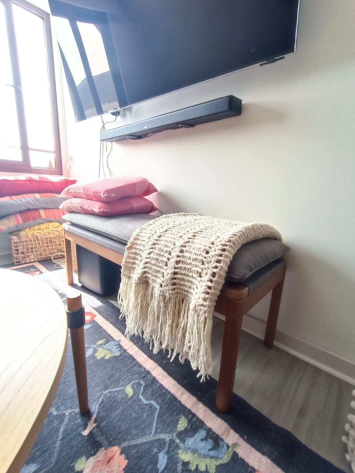 Manta artesanal tejida a mano - Imagen 2