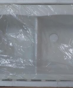 Lavaplatos doble blanco crudo