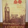 Cuadro metálico Londres