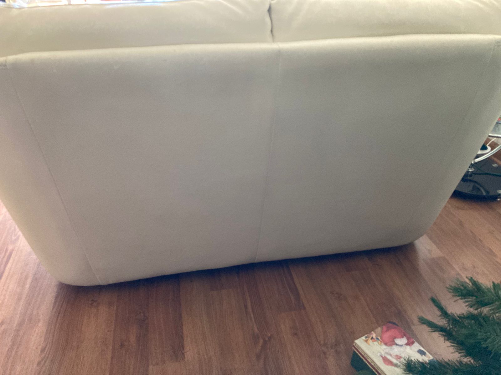 Sofá Natuzzi 2 cuerpos cuero blanco - Imagen 9
