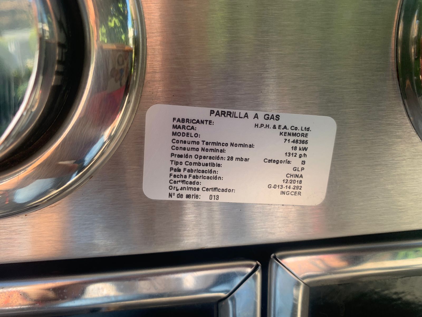 Parrilla a gas Kenmore - Imagen 3