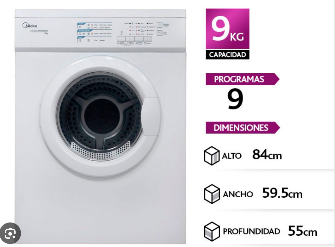 Secadora Midea 9 kilos - Imagen 3