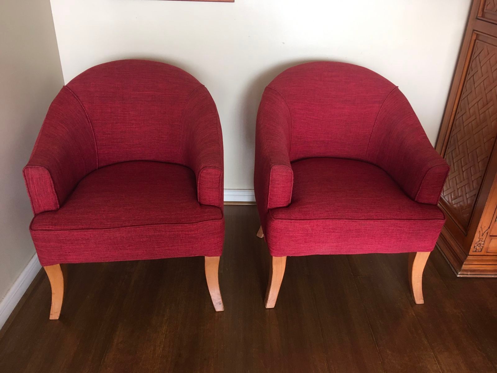Poltronas tapiz rojo