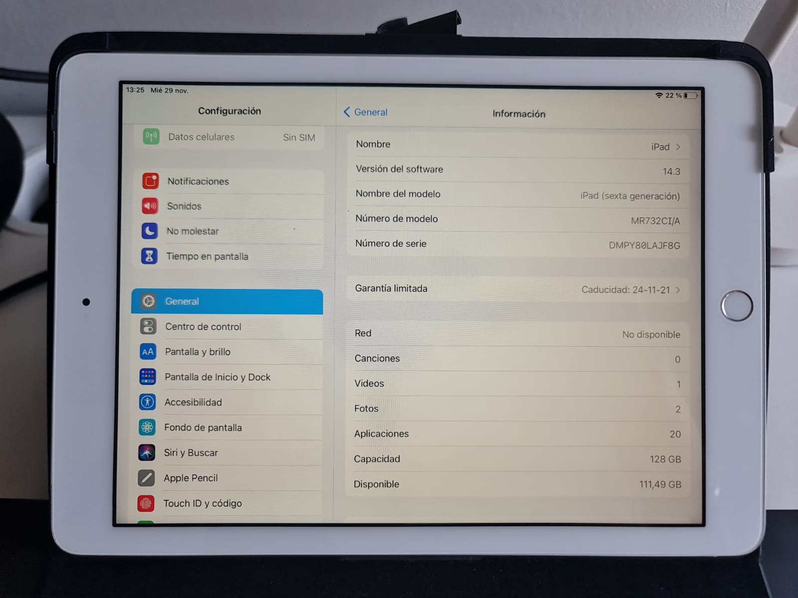 IPad 6ta generación de 128 GB - Imagen 2