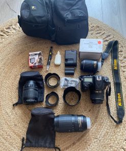 Cámara Nikon D7200 con accesorios