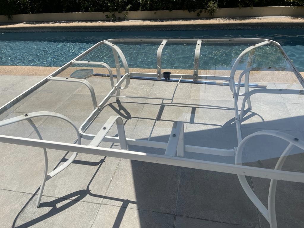Mesa terraza de vidrio
