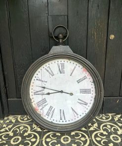 Reloj fierro con vidrio decorativo