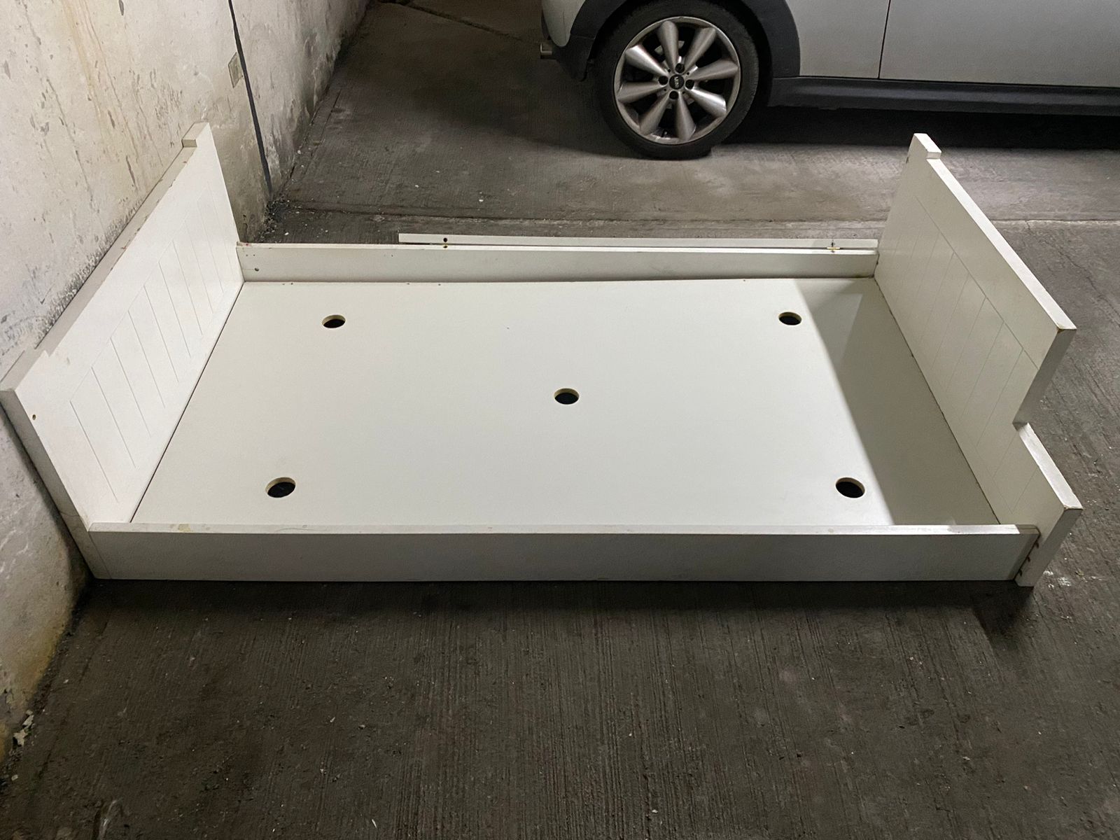 Camas madera maciza 1,5 plazas con baranda - Imagen 6