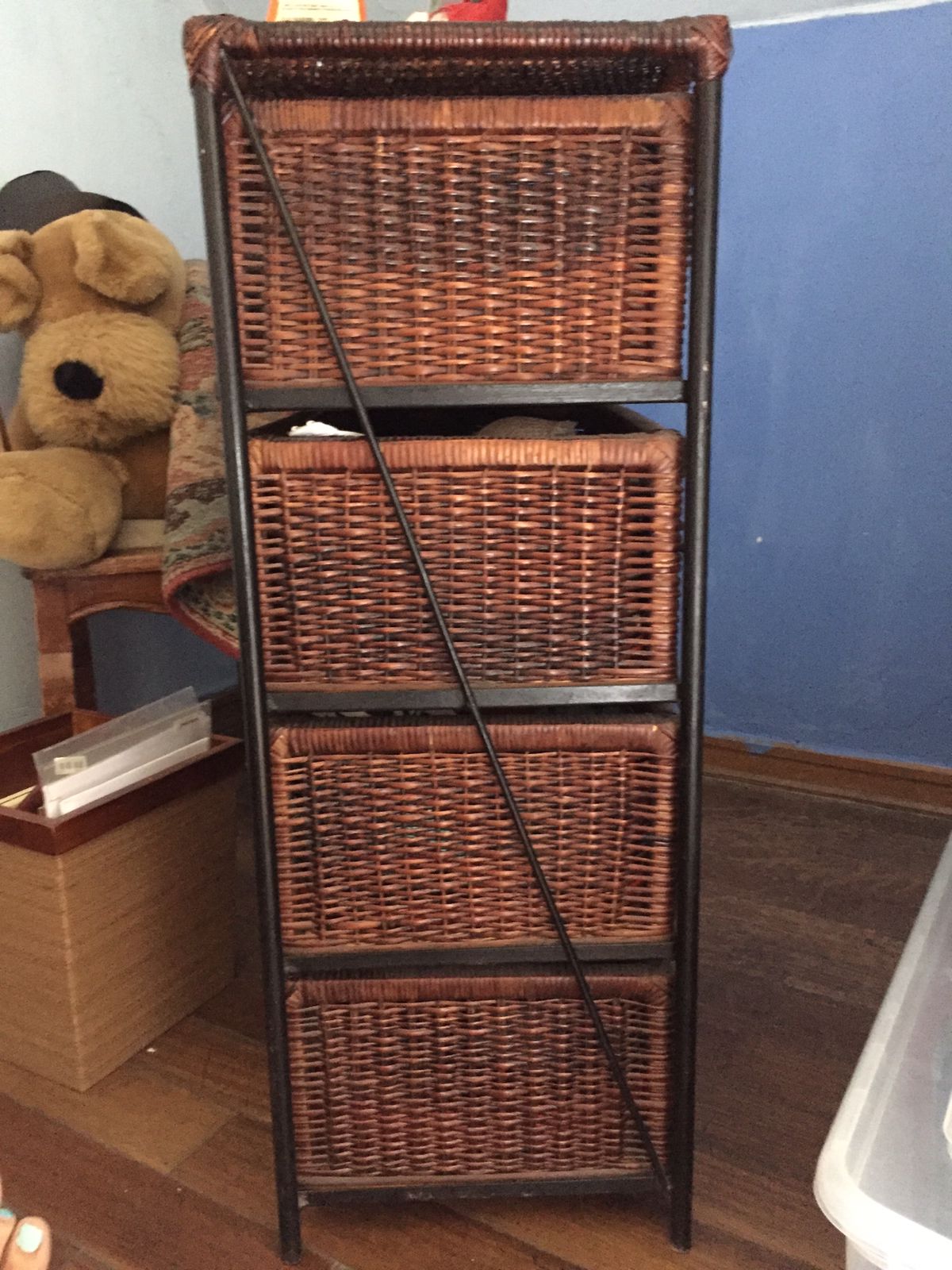 Cajonera de Rattan y hierro - Imagen 2