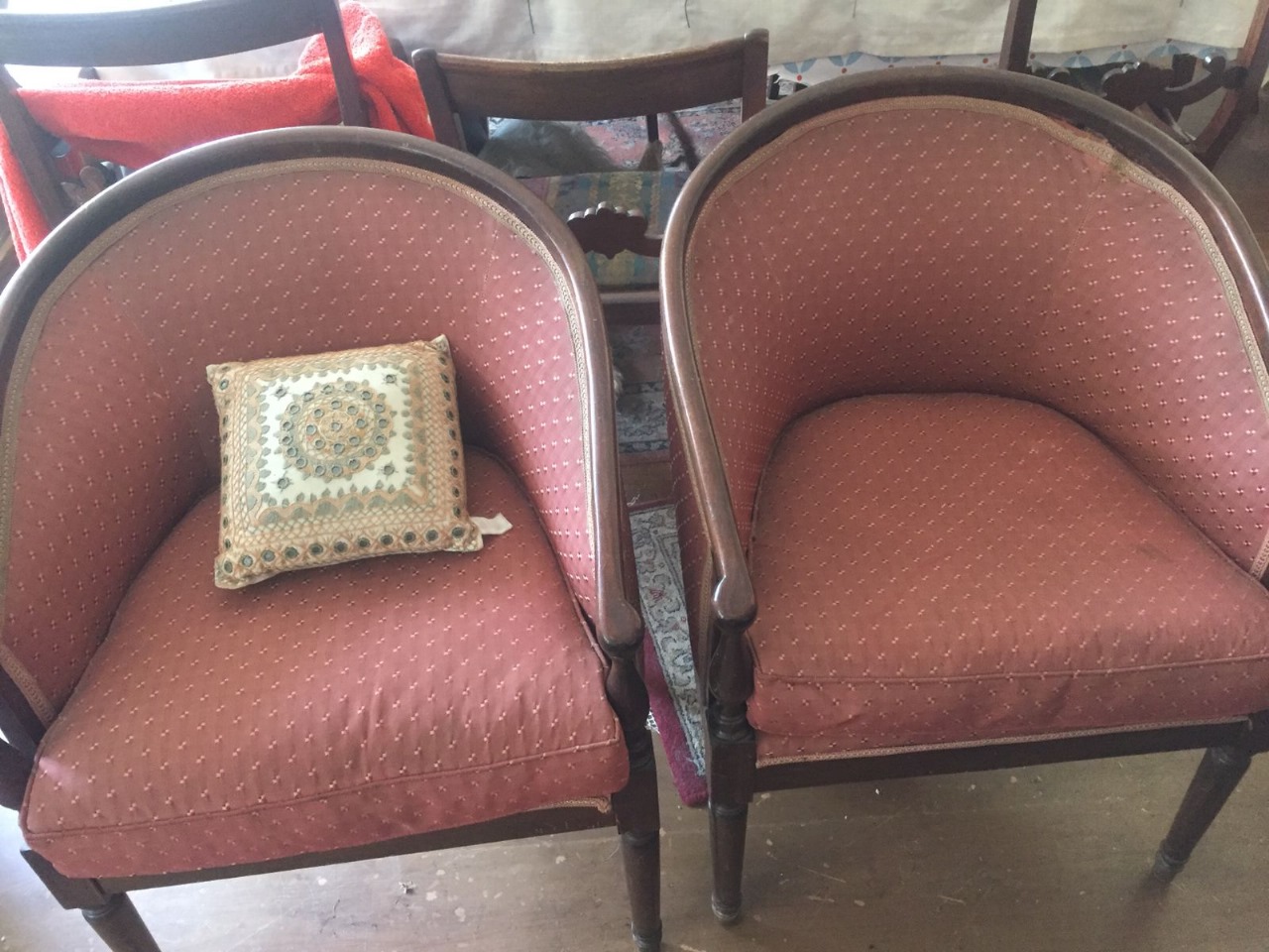Par poltronas madera