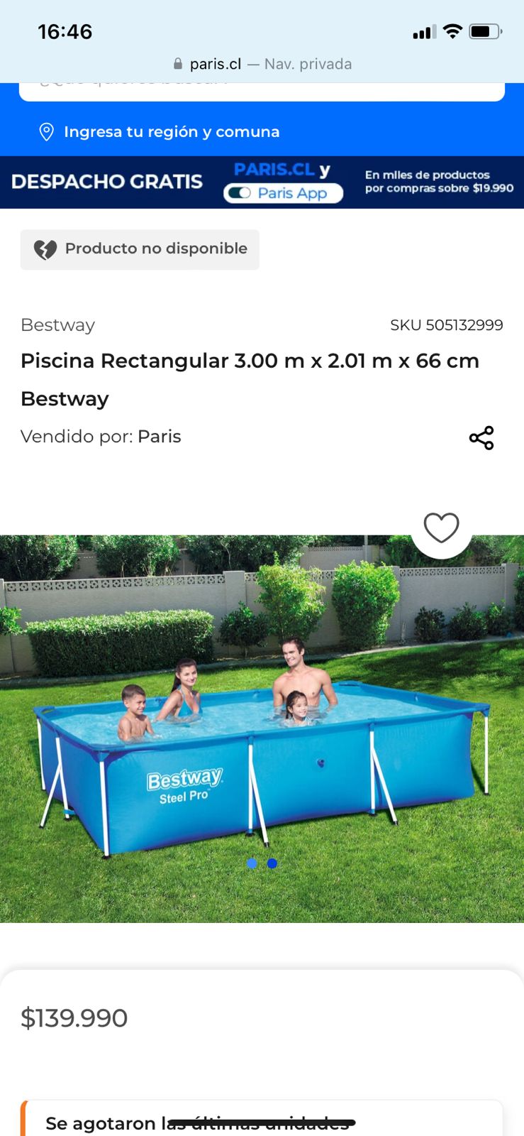 Piscina rectangular Bestway - Imagen 2