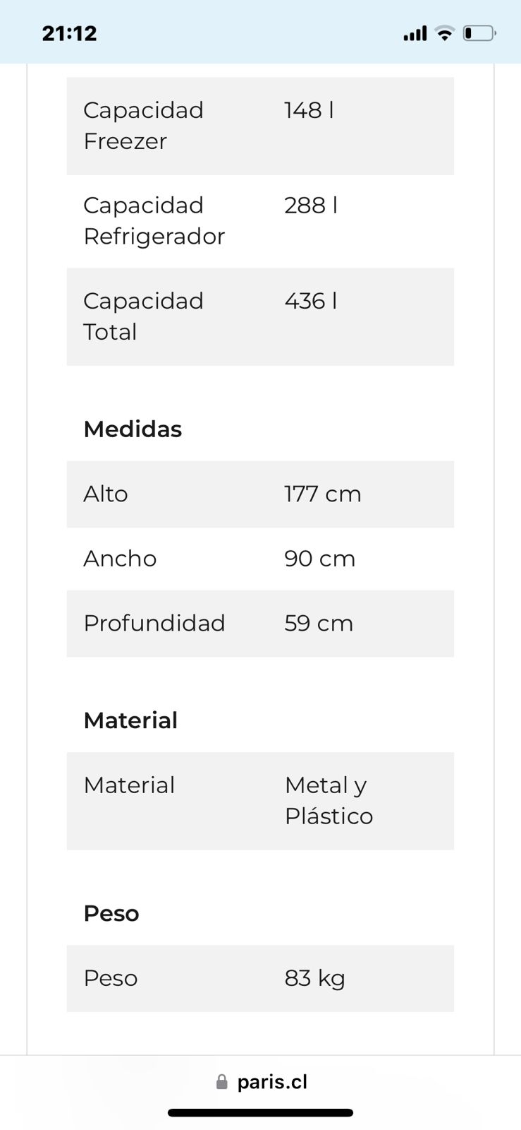 Refrigerador Winia side by side no frost 436 Litros - Imagen 3