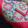Cubrecama 2pl a king con fundas patchwork
