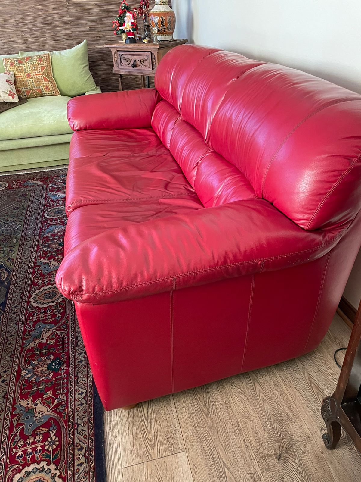 Sofá de cuero rojo Vende y compra artículos de segunda mano