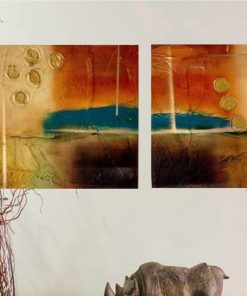 Cuadro díptico de Paula Tajan