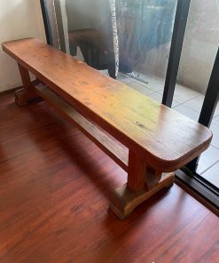 Banqueta pino oregón sólido